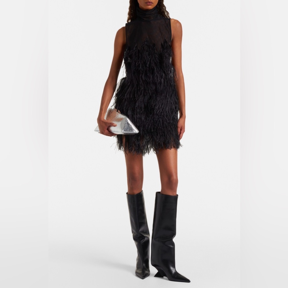 The Attico Feather Mini Dress